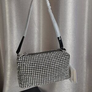 NEW Alexander Wang Rhinestone Bag in silver Authentic